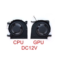 New Laptop CPU GPU Cooling Fan for Lenovo Y7000 2025 Cooler RTX5060 F24158 F24159 DC12V 1A