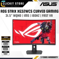 ASUS ROG Strix XG32WCS USB Type-C® Gaming Monitor – 32-inch (Curved) WQHD, 180Hz, 1ms, Fast VA Panel