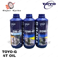 TOYO G ENGINE OIL 4T OIL FULLY SEMI SYNTHETIC MOTOCYCLE 5W-40 10W-40 15W-50 20W-50 WITH ESTER ( 1LITER)