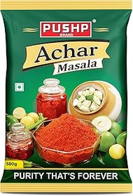 Pushp Brand Achar Masala Pouch (Pack of 1, 500gm Pack)