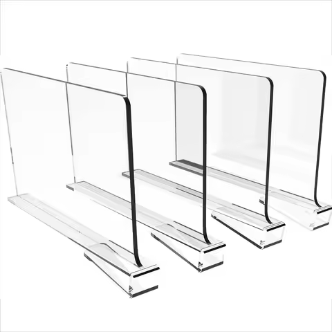 6/4/2/1pcs Transparent Closet Shelf for Wardrobe Organizer Cloth Divider Cupboard Bookcase Divider B