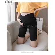 Q232 B2 MUM 4-way stretch zip maternity pants
