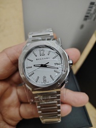 特價平售💯全新💥 白色巴黎釘紋錶盤💥新款BVLGARI OCTO ROMA （103738) 41mm，鋼帶加快拆膠帶全套齊，保用至2030年。cartier chopard seiko Finiss
