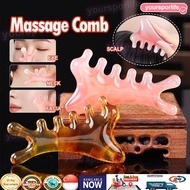 4 in 1 Massage Comb for Scalp Therapy Lymphatic Face Eye Lifting Healthy Scraping Massager Improving