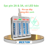 SẠC PIN 2A & 3A C9009 CHÍNH HÃNG BESTON CÓ LED BÁO TỐT NHẤT GIÁ RẺ