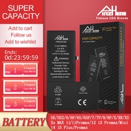 Pinzheng Real High Capacity Replacement Battery For phone 6 6P 6s 6sP 7 7P 8 8P X XR XS 11 12 13 Min