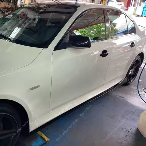 For BMW E60 E61 Side Skirts Extension Rocker Panels Lip Splitters 523i 530i 530d 535i 545i 550i M5 2