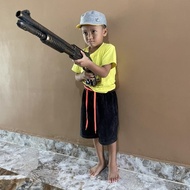 Baru / Pistol Mainan Shotgun Tembakan Kokang Azzuri Pistol Shotgun Mainan