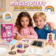 DIY Princess Animal Coloring Toy - Puffy Foam Painting for Kids Educational Activity