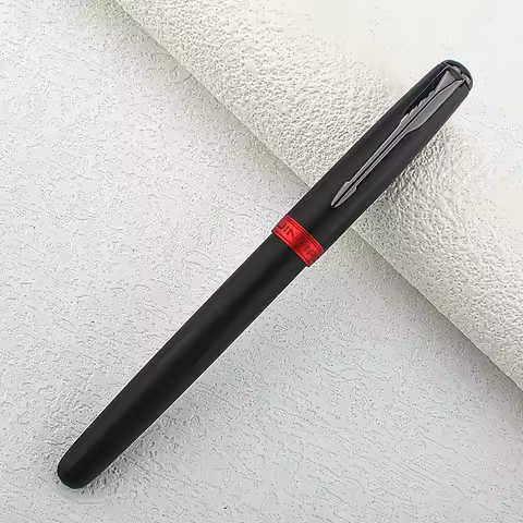 Jinhao 75 Fountain Pen #26 EF/F/M Nib, Black Extra Fine 0.4mm Office Writing Pen with Converter