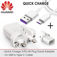 💥PROMOTION💥 100% ORIGINAL HUAWEI 5A SUPER CHARGE CHARGER WITH TYPE-C CABLE / 2A 9V CHARGER ADAPTER W
