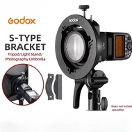 Godox S2 S3 Bowens Mount Flash S-type Holder Bracket for Godox V1 V860II AD200 AD400PRO Speedlite Fl
