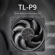 Thermalright 92mm Case Fan TL-P9-S BLACK&WHITE 92mm Premium Fan 4-Pin PWM 2200 RPM S-FDB Bearing
