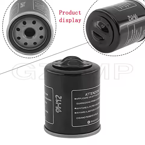 Motorcycle Oil Filter for Piaggio 125 150 200 250 Vespa X7 X8 X9 GT