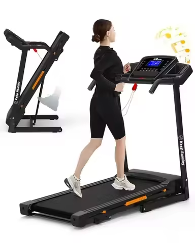 Foldable Treadmill with Incline, Folding Treadmill for Home Electric Treadmill Workout Running