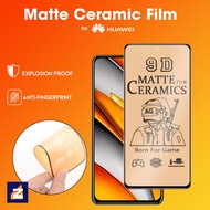 Huawei Y5P Y6 Y6P Y6s Y7P Y8P Y9s Y9 Prime Pro 2018 2019 2020 Matte Ceramic Film Screen Protector