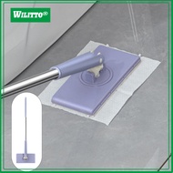 Wash-free Mop Easy to Replace Face Towel Mop with Small Clip 360° Rotatable Automatic Cloth Changing