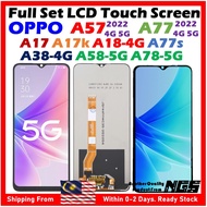 ORI NGS Full Set LCD Touch Screen Compatible For OPPO A17 / OPPO A17k / OPPO A18 4G / OPPO A38 4G /