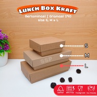 Paper Lunch Box 290 gsm Laminated Paper Lunch Box