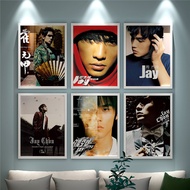 AT-ΨOQ5MJay Chou Poster AlbumKTVStar Concert Decorative Painting Bar Jay Lin Junjie Hanging Picture TLCG