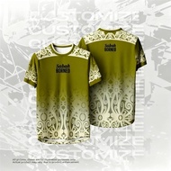 Fully sublimated shirt, Sabah Army Malaysia BORNEOF, casual appearance, street top, customizable nam