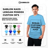 Kawai.co - Custom T-shirts with A3+LOGO Screen Printing, Single Short T-shirts, Name, Writing, Words