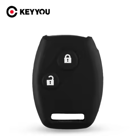 KEYYOU 2/3Button Silicone Remote Car Key Case Cover For Honda Fit CIVIC JAZZ Pilot Accord CR-V Freed