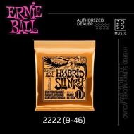 ERNIE BALL 2222 HYBRID SLINKY NICKEL WOUND ELECTRIC GUITAR STRING 9-46 (ZOSOMUSIC)