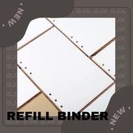 Refill Binder 6 Rings A5 & A6 100 GSM 45 Sheets - School Notebook - Binder Notebook - Journal Book [