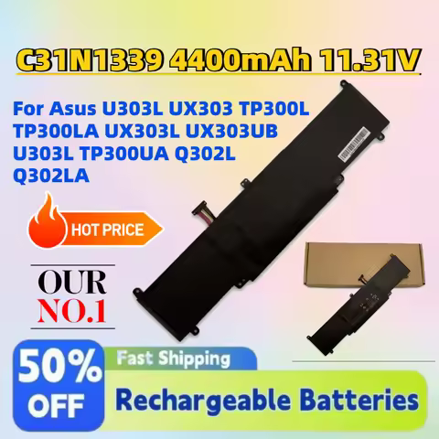 In Stock C31N1339 4400mAh 11.31V Laptop Battery for Asus U303L UX303 TP300L TP300LA UX303L UX303UB U
