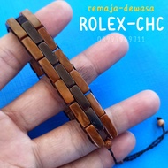 Gelang Kayu Kokkah (ROLEX) gelang tangan wanita pria kaukah koka kaokah kokka