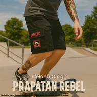[Catalog 1] PRAPATAN REBEL Cargo Shorts – Punk Rebel Streetwear Style