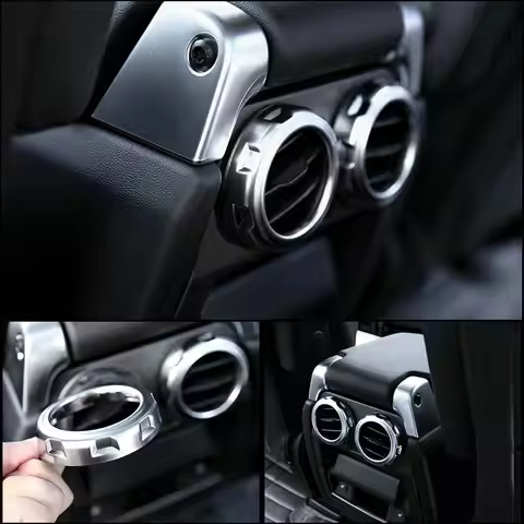 2Pcs/Set Car Rear Air Outlet Vent Ring Cover Trim Sticker For Land Rover Range Rover Sport Discovery