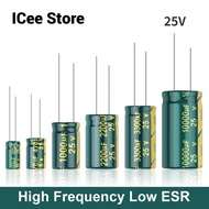 Aluminum Electrolytic Capacitor 25V High Frequency Low ESR 25V 10UF 47UF 100UF 220UF 330UF 470UF 680