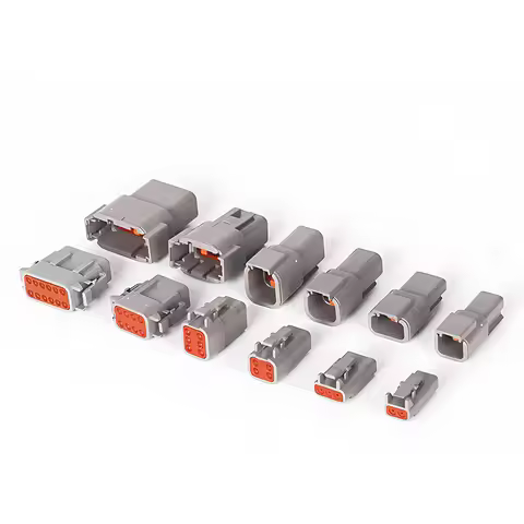 5/20/100 Sets 6 Pin Way Deutsch DTM04-6P DTM06-6S Waterproof Electrical Wire Connector 16-22AWG DTM 