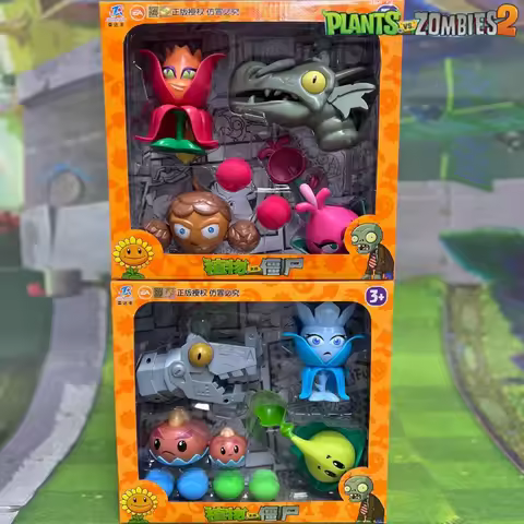 New Plants Vs. Zombies 2 Cartoon Zombot Dark Dragon Curling Corms Monotropa Game Scene Shooting Cata