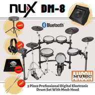 NUX DM-8 5 Piece Professional Digital Electronic Drum Set With Amplifier ( DM8 DM 8 )