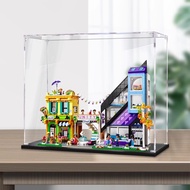 Transparent Acrylic Display Box For LEGO 41732 Downtown Flower Shop and Furniture Store Storage Case