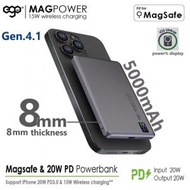 ego - MAGPOWER Gen.4.1 5000mAh Magsafe 移動電源 | 磁吸充電行動電源 【太空灰】