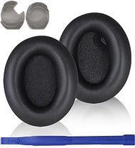 1000XM4 Replacement Earpads Noise Canceling Ear Cushions Quite-Comfort Protein Leather Ear Covers Earmuff Repair Parts for Sony WH-1000XM4 Over-Ear Wireless Headphones (Black)