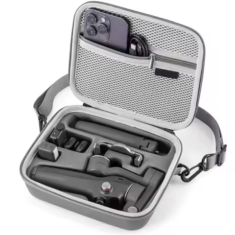 Osmo Mobile 7P Case,Portable PU Shoulder Bag for Dji OM 7 Pro/7 Gimbal Stabilizer Travel Case for DJ