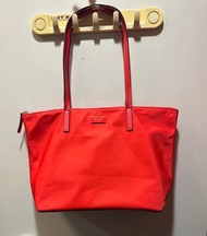 Coach Kate Spade New York tote bag handbag 手袋 手挽袋 85% new 100% real orange colour