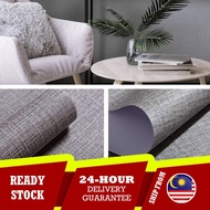 [1.2M*1.5M] Hemp Canvas Series PVC Self Adhesive Decor Wallpaper Waterproof Furniture House Sticker