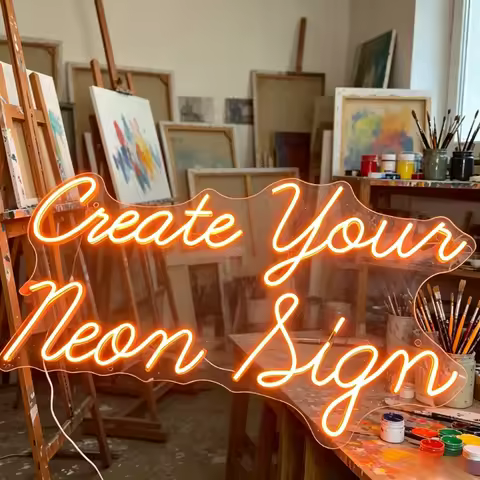 Custom Two Line Text Neon Light, LED Art Decor, for Apartment, Man Cave, Party, Store Sign, Unique C