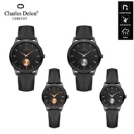Dbest Jam tangan CHARLES DELON COUPLE RUBBER