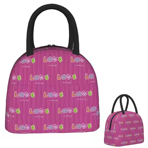 Agatha Ruiz-De La-Prada Pattern Insulated Lunch Bag for Women Kids Portable Food Boxes Thermal Lunch