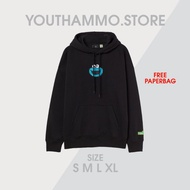 Hoodie H*M Elmo Black Women Men Full Tag/Hoodie H*M Free Paperbag