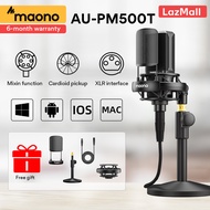 Maono PM500 SERIES ผลิตภัณฑ์ใหม่ Dia.34mm XLR มืออาชีพ ไมโครโฟนคอนเดนเซอร์ สำหรับพีซี Youtube สตูดิ