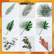 Nemo Decor Nordic Style Fake Leaves, Decorative Eucalyptus Leaves, Coconut Leaves, Fern Leaves, Phot