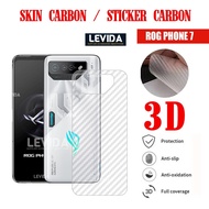 Skin Carbon Rog phone 7 Skin Back 3D Anti-scratch Skin Carbon Rog phone 7